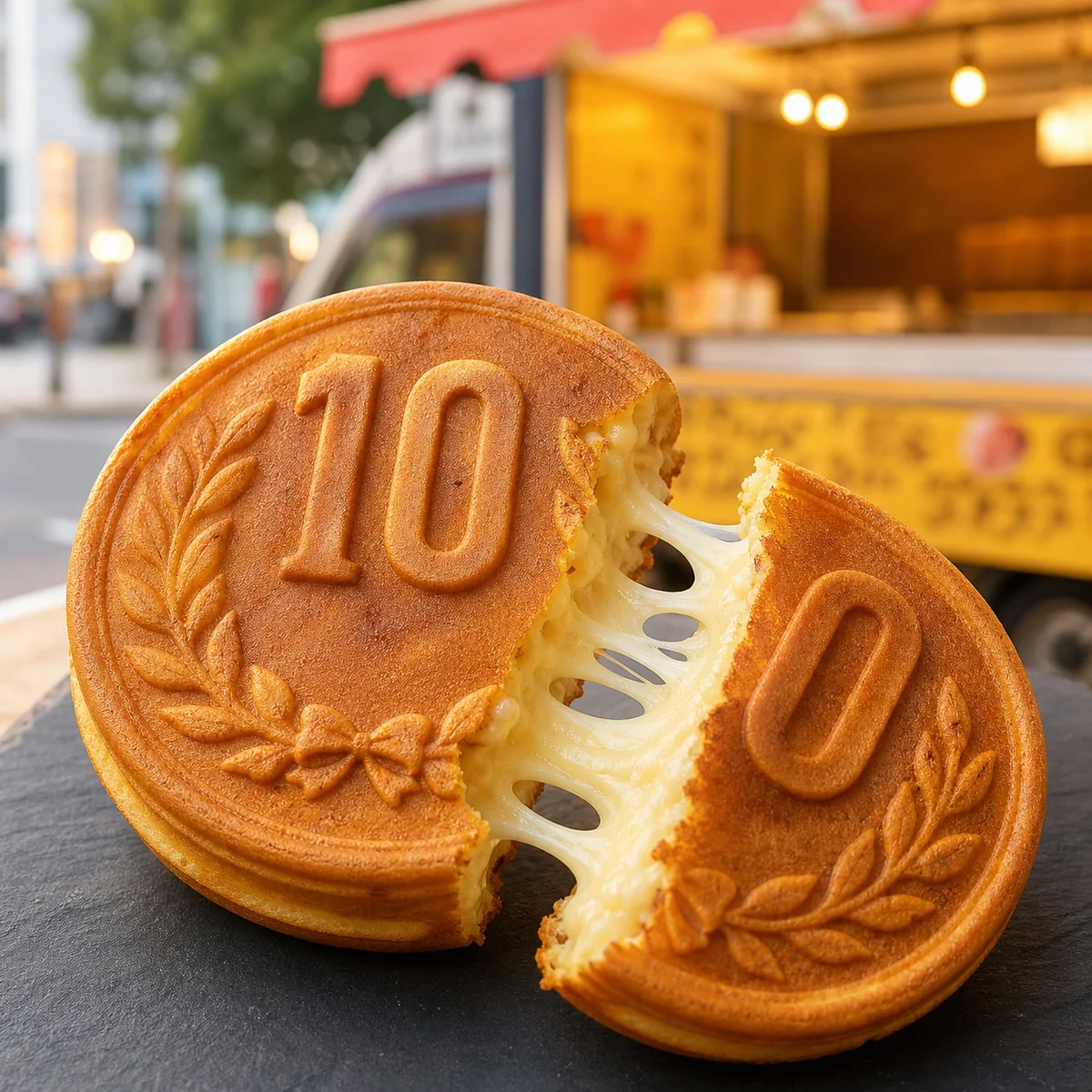 チーズが伸びる10円パンの提供イメージ